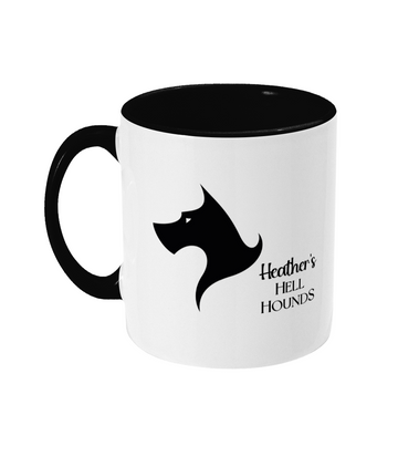 Two Toned Mug Heather's hell hound mug