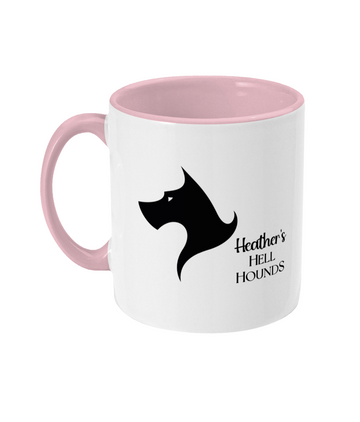 Two Toned Mug Heather's hell hound mug