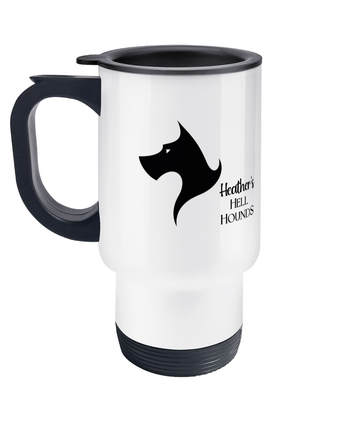 Travel Mug Heather's hell hound mug