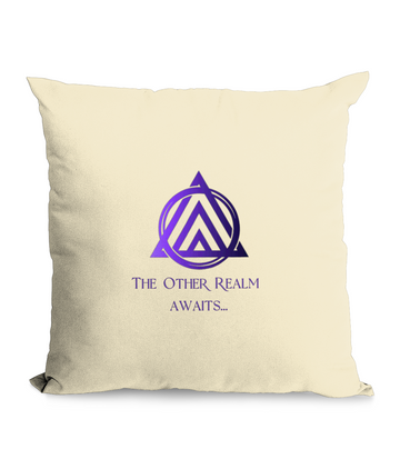Natural Throw Cushion The Other Realm Awaits
