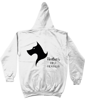 AWDis Zoodie - Zip Hoodie front, Heather's Hell Hounds design on the back!